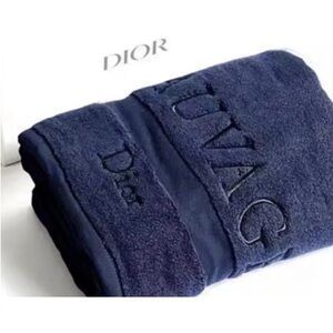 NIB Dior Navy Blue Facial Towel